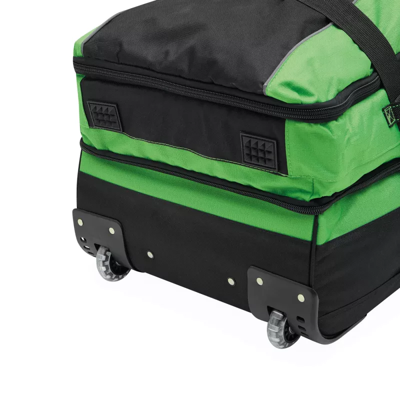 Torba podróżna na kółkach BoGi XL - czarny, zielony (56-2250728)