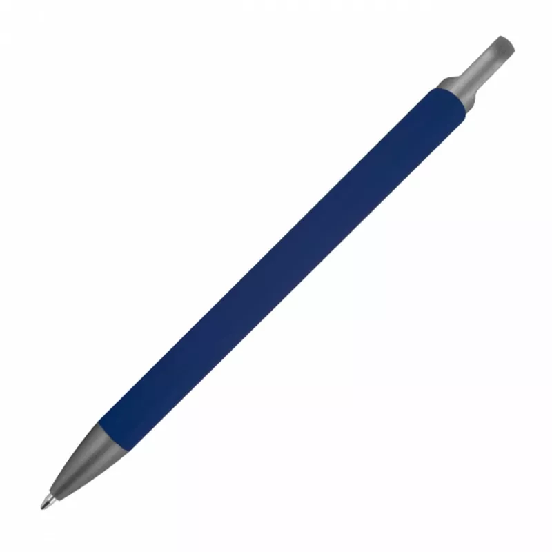 Długopis aluminiowy z recyklingu półżelowy KAROLINE - granatowy (1444044)