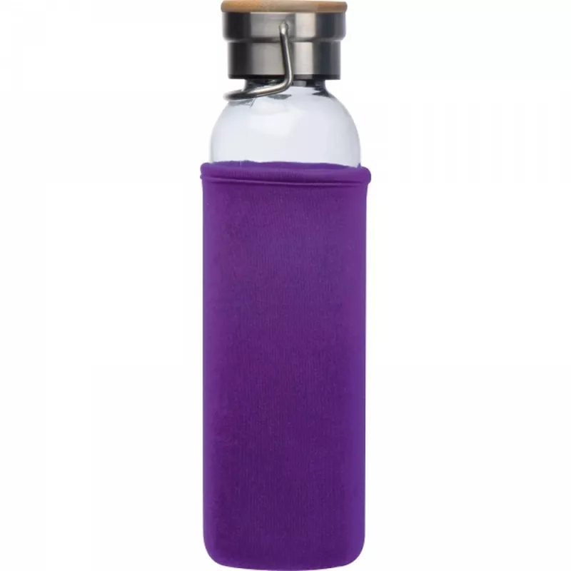 Butelka szklana z pokrowcem 600 ml RAMONA - fioletowy (6318112)