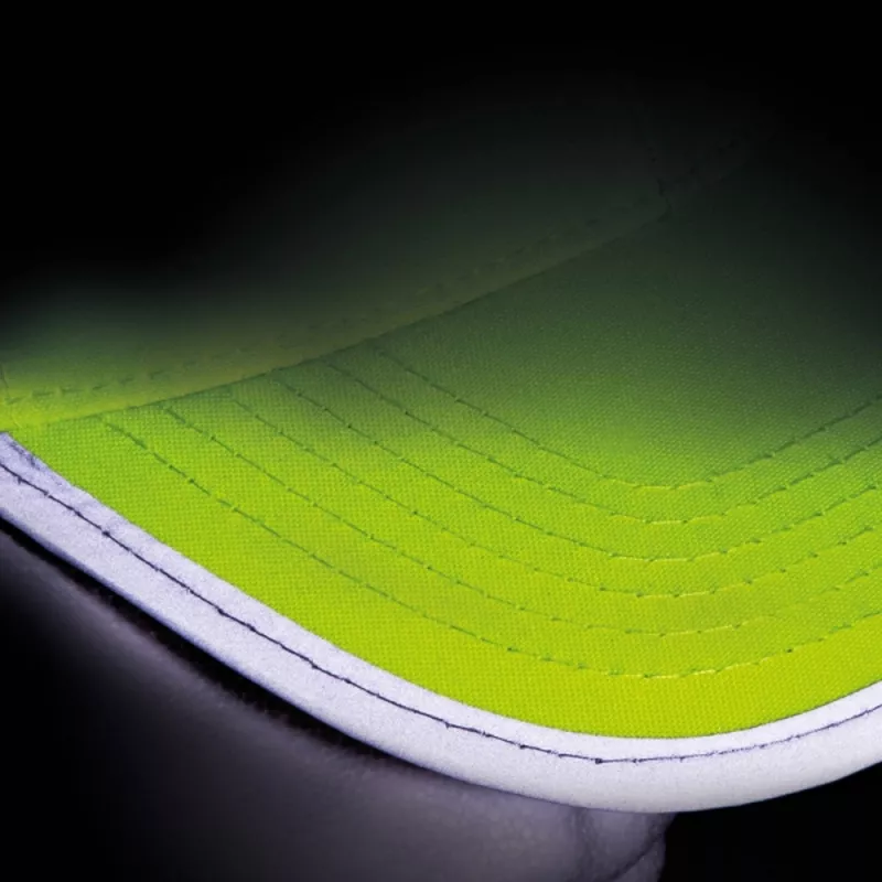 Czapka z daszkiem odblaskowa 6 paneli ISABELLA - żółty (5339708)