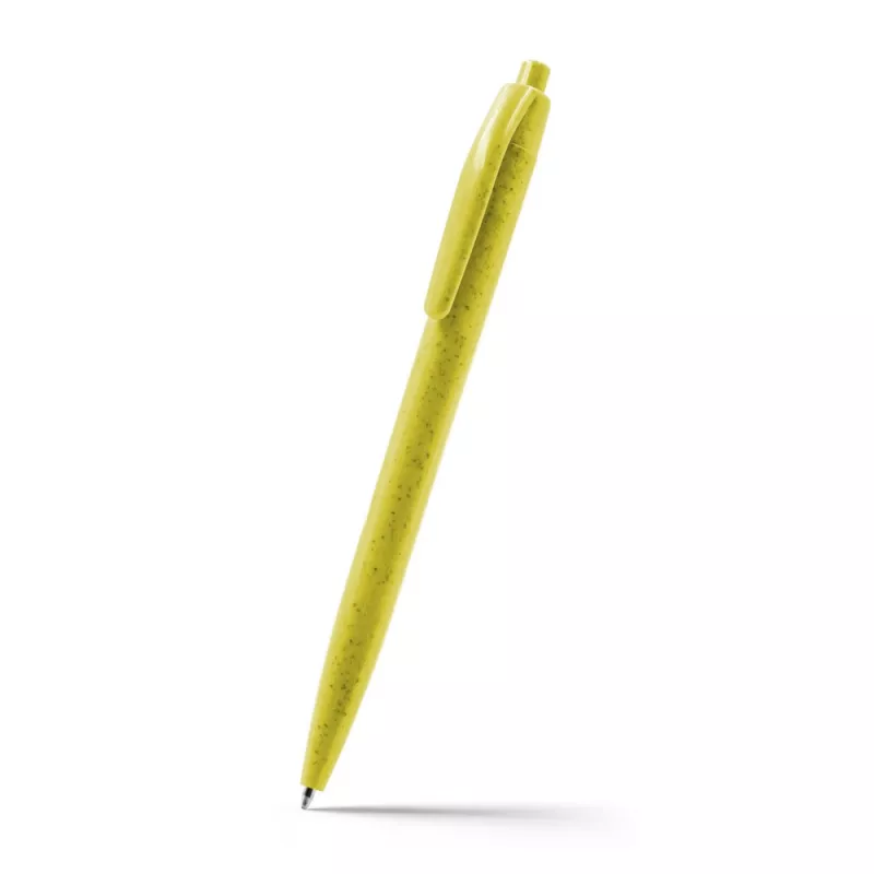 Długopis ze słomy pszenicznej | Joan - żółty (V1979-08)