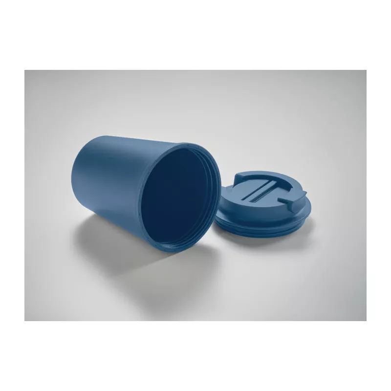 Kubek dwuścienny z PP 300 ml TRIDUS - Niebieski (MO6866-04)