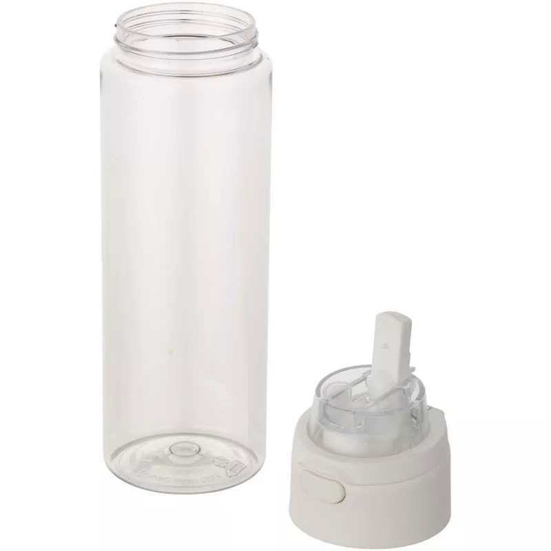 Bidon na wodę Theron o pojemności 700 ml, wykonany z tworzywa sztucznego pochodzącego z recyklingu (RCS), z pokrywką o podwój - Przezroczysty bezbarwny (10095001)