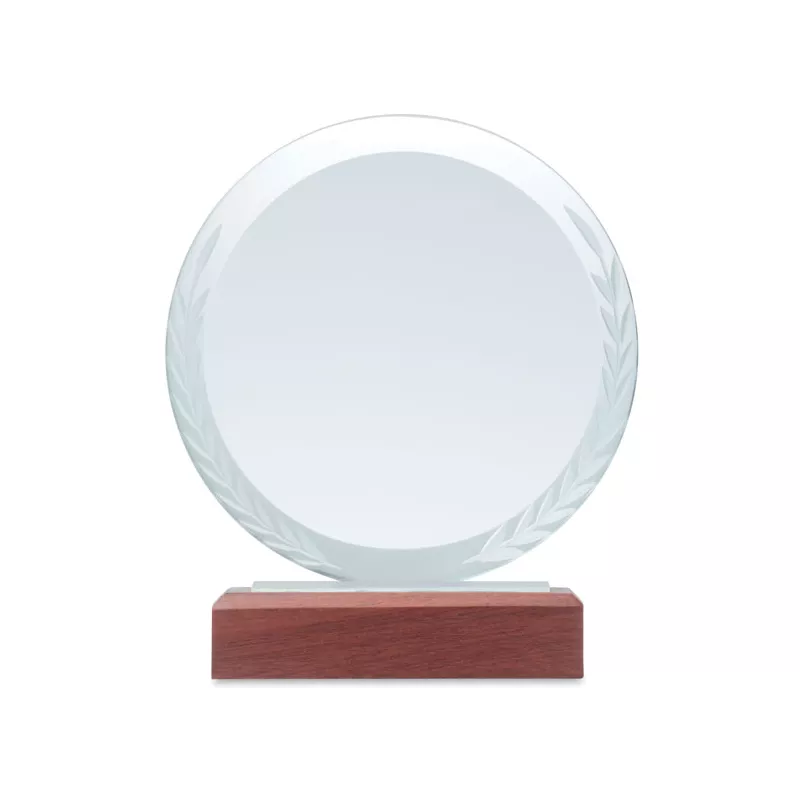 Statuetka kryształowa okrągła Ø 15 cm KEEN - Brazowy (MO6586-01)