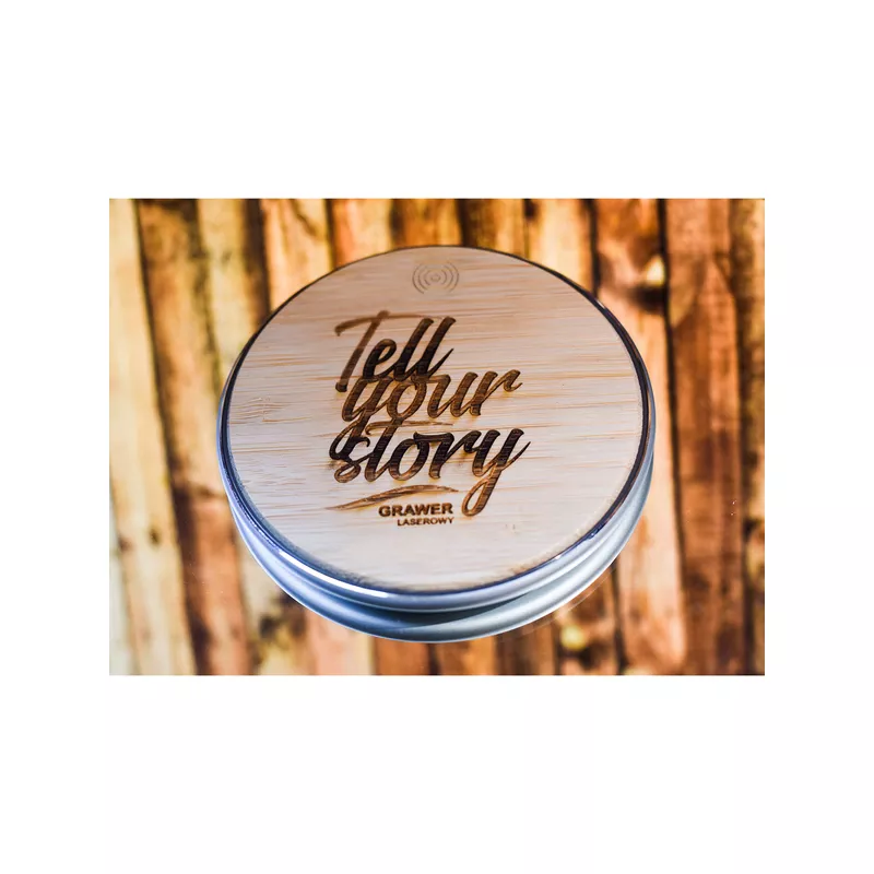 Ładowarka indukcyjna Top Bamboo - brązowy (R50165.10.O)