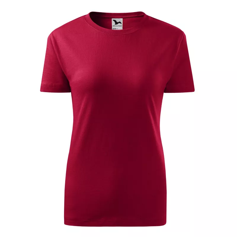 Koszulka bawełniana damska 160 g/m²  BASIC 134 - Marlboro Czerwony (ADLER134-MARLBORO CZERWONY)