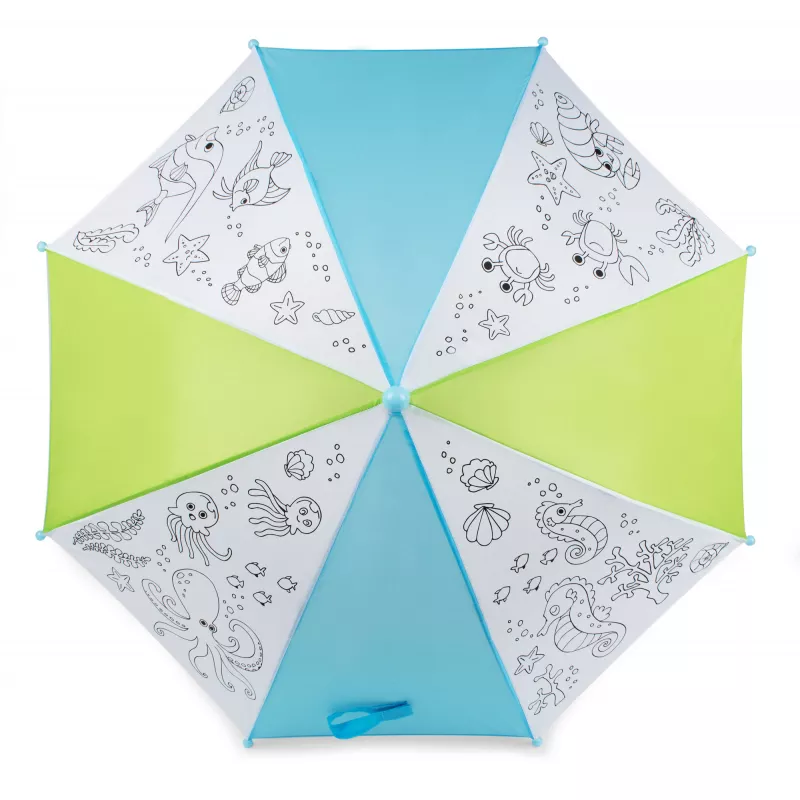 Parasol do kolorowania ⌀68 cm KIDDI - barwny (37050)