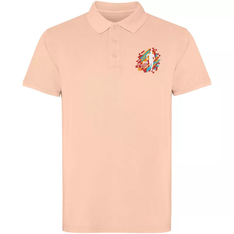 Austral koszulka polo unisex z krótkim rękawem - Jasnopomarańczowy (R2202-L ORANGE)