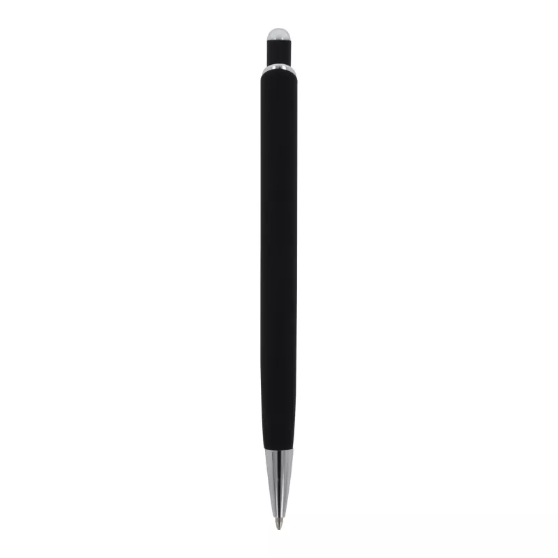 Długopis metalowy gumowany z touch penem Monaco - czarny (LT87780-N0002)