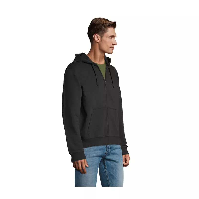 Bluza męska rozpinana 280 g/m² Sol's SPIKE MEN - Czarny (S03105-BK)