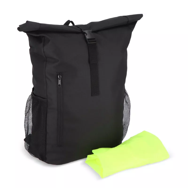 Plecak rowerowy R-PET 600D Rolltop 20L - czarny (LT95351-N0002)