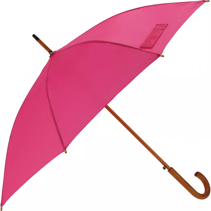 Parasol automatyczny drewniany Ø105 cm NANCY - różowy (513111)