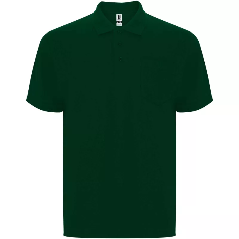 Centauro Premium koszulka polo unisex z krótkim rękawem - Butelkowa zieleń (R6607-BOTTLE)