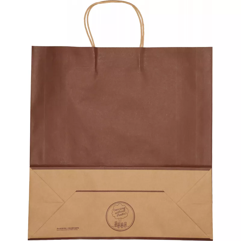 Torba papierowa duża 120 g/m2 GUS - brązowy (6181701)