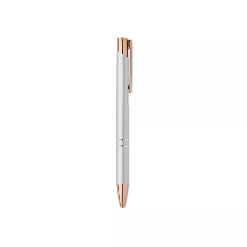 Długopis z aluminium z recyklingu BERN ROSE - Srebrny (MO2371-14)