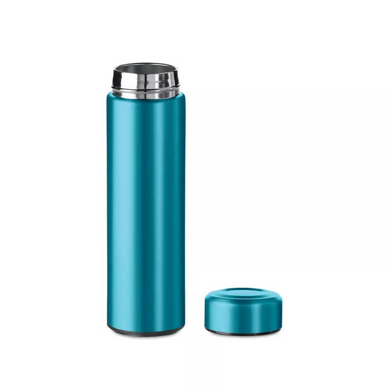 Termos stalowy z zaparzaczem 425 ml PATAGO - Turkusowy (MO9810-12)