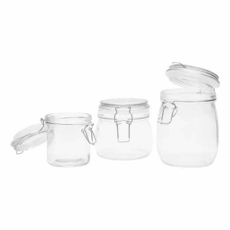Szklany słoik, pojemność ok. 280 ml - transparentny (56-0306045)