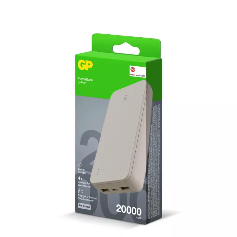 GP B+ Series Powerbank 20000 mAh - beżowy (LT45103-N0055)