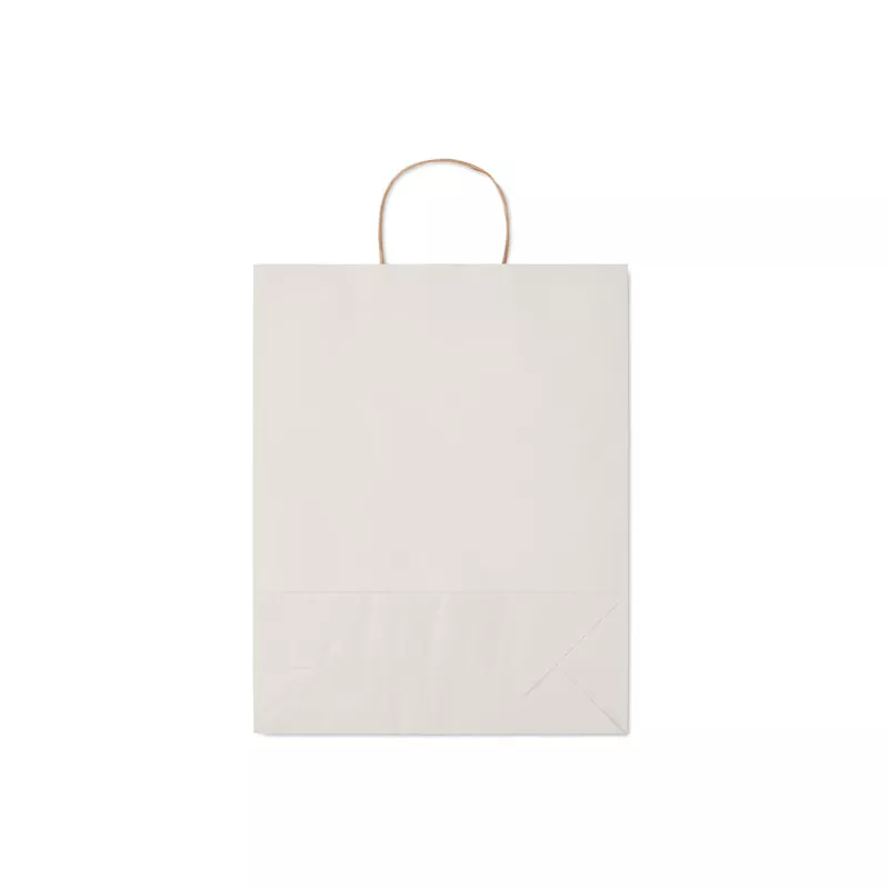Torba prezentowa papierowa duża 90 g/m² PAPER TONE L - Bialy (MO6174-06)
