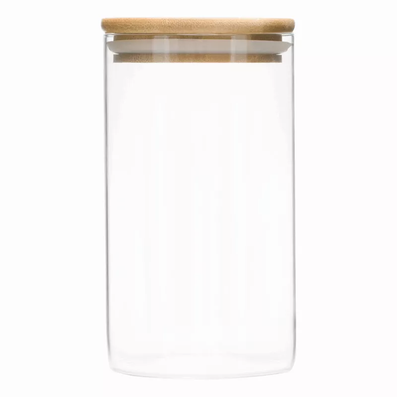Szklany słoik, pojemność ok. 700 ml - brązowy, transparentny (56-0306036)