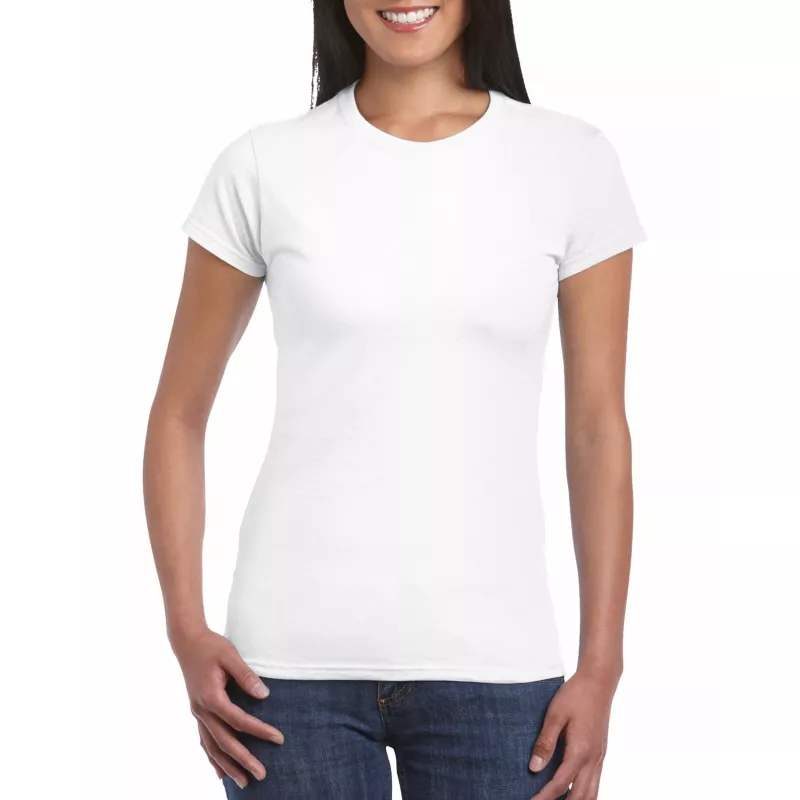 Koszulka bawełniana 150 g/m² Gildan SoftStyle™ - DAMSKA - White  (64000L-WHITE)