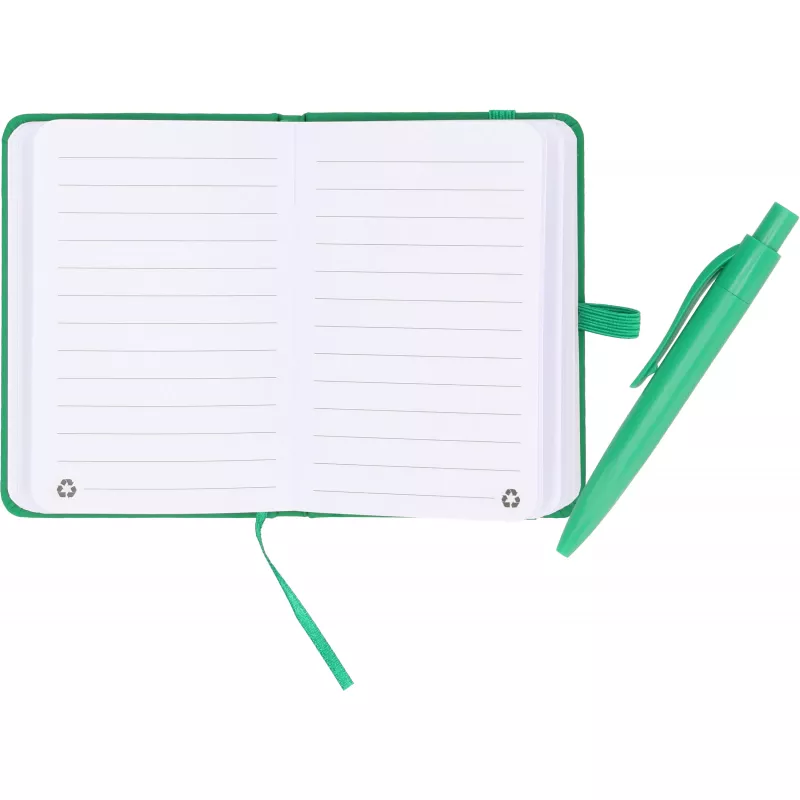 Notes A7 z długopisem SAN ANTONIO - zielony (556209)
