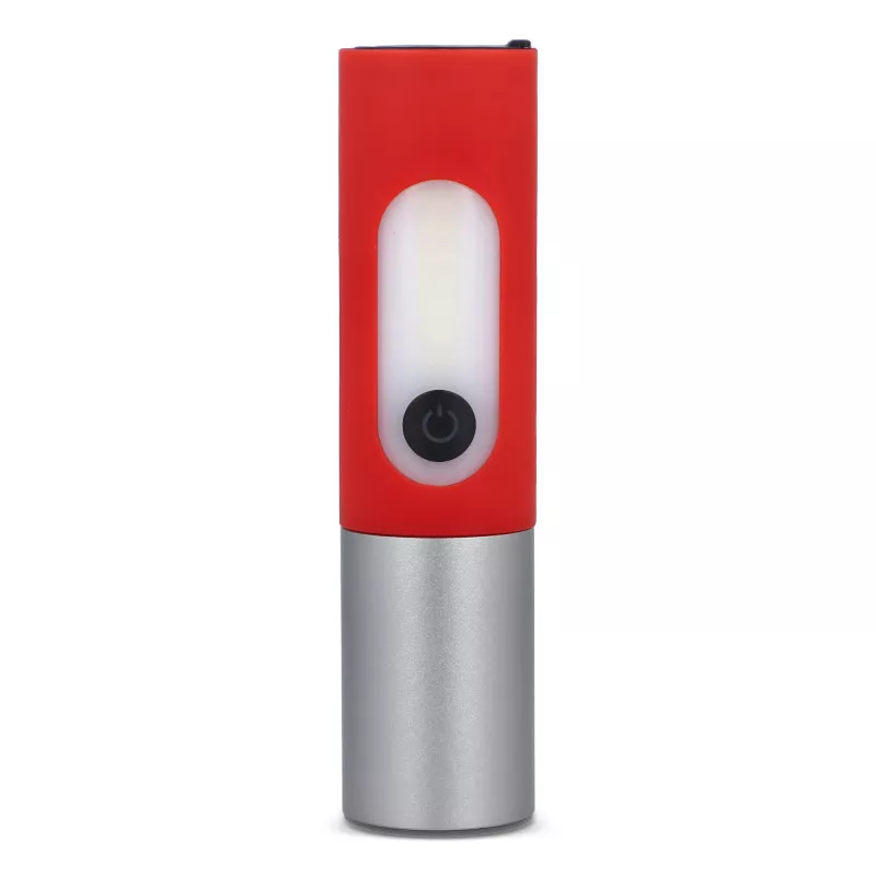 Akumulatorowa latarka LED 10W z funkcją zoom 300lm - czerwony (LT93319-N0021)