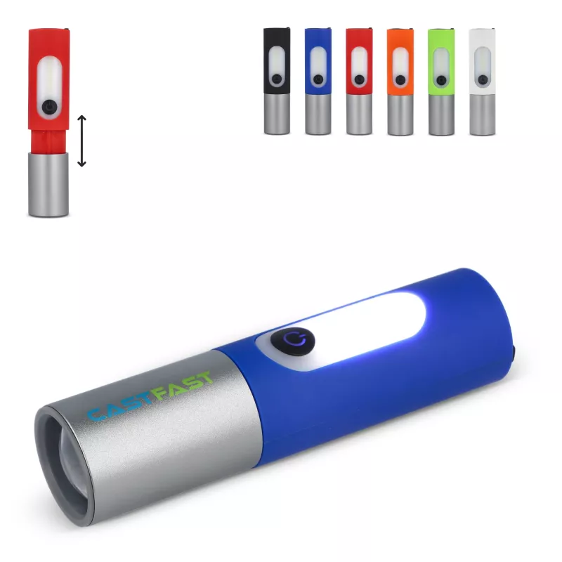 Akumulatorowa latarka LED 10W z funkcją zoom 300lm - jasnozielony (LT93319-N0032)