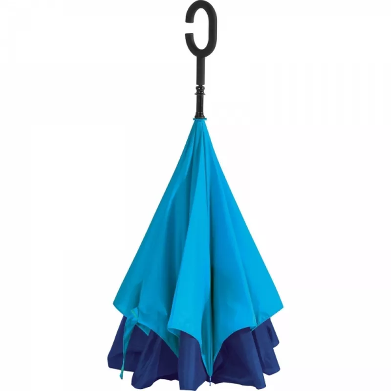 Parasol manualny odwrócony ø120 cm OLIVIA - jasnoniebieski (4047624)