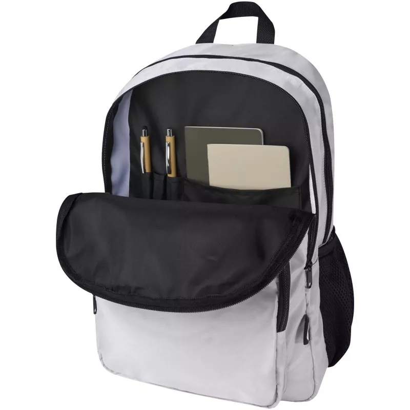 Trend Plus plecak na laptopa o przekątnej 15-cali o pojemności 20 l wykonany z materiałów z recyklingu z certyfikatem GRS - Szary (13008682)