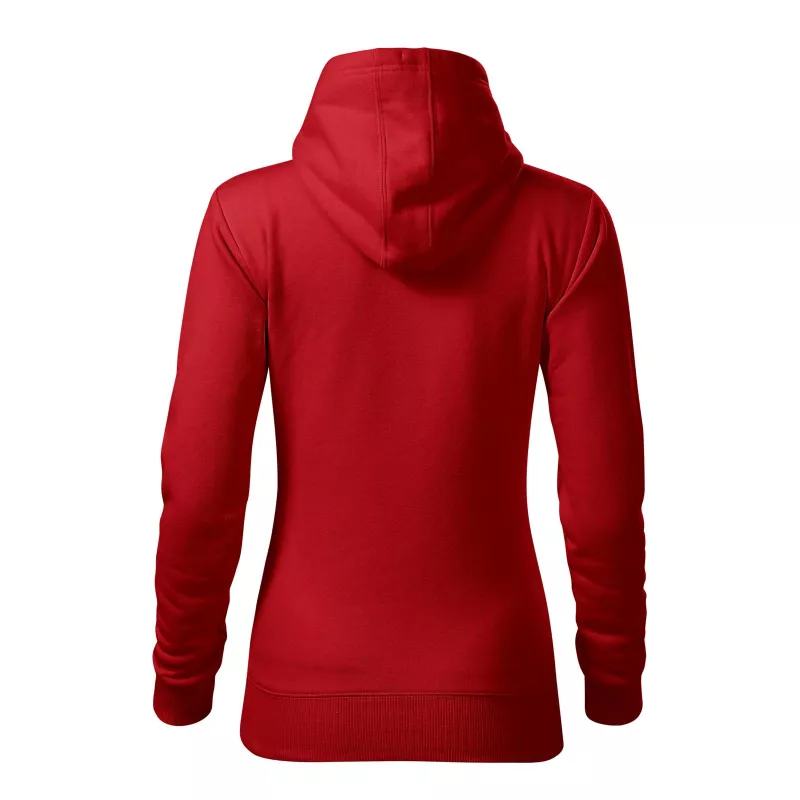 Damska bluza z kapturem typu kangurek  320 g/m² CAPE 414 - Czerwony (ADLER414-CZERWONY)