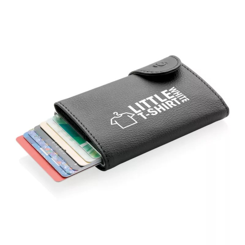 Etui na karty kredytowe i portfel C-Secure, ochrona RFID - czarny, srebrny (P850.511)