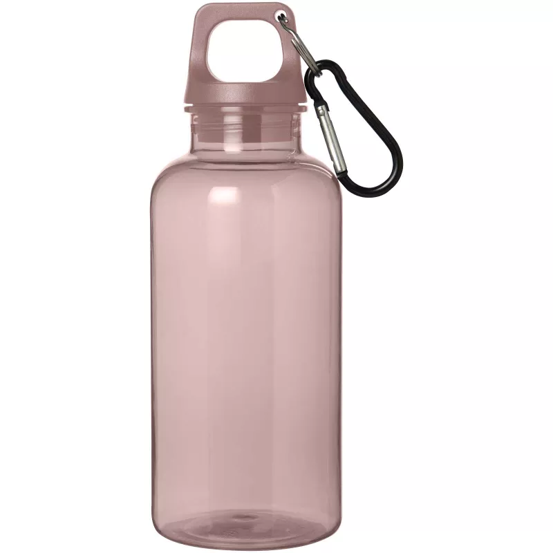 Oregon butelka na wodę o pojemności 400 ml z karabińczykiem wykonana z tworzyw sztucznych pochodzących z recyklingu z certyfi - Dusty Pink (10077840)