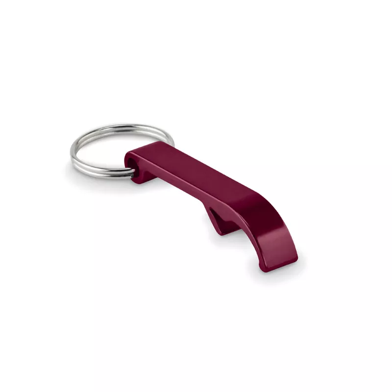 Brelok z aluminium z recyklingu OVIKEY - Burgund (MO6923-02)