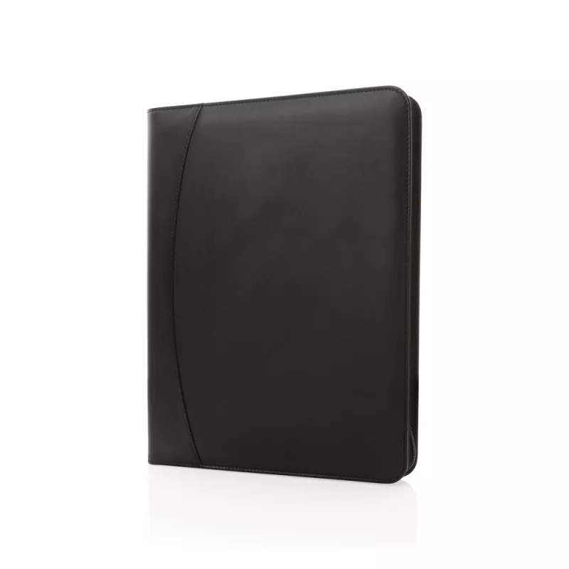 Teczka konferencyjna A4, notatnik, PU z recyklingu - black (P774.401)