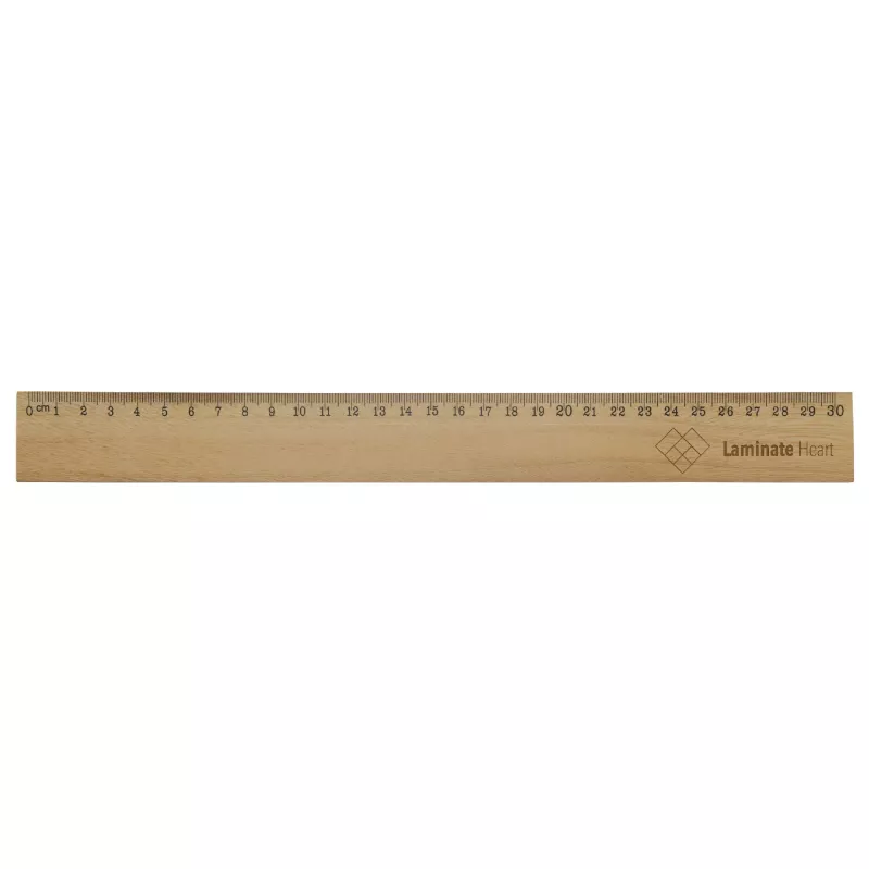 Drewniana linijka 30cm - drewniany (LT91927-N0093)