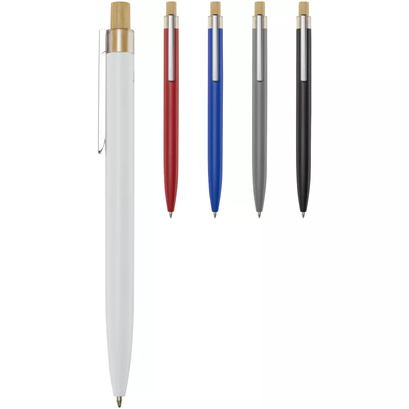 Nooshin długopis z aluminium z recyklingu - Biały (10787801)