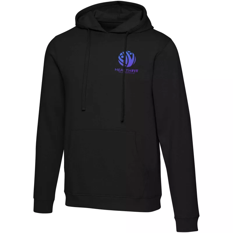 Spinel bluza uniseks z kapturem - Czarny (39553-BLACK)