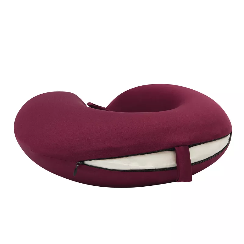 Poduszka podróżna BEST COMFY - jagodowy (56-0607009)