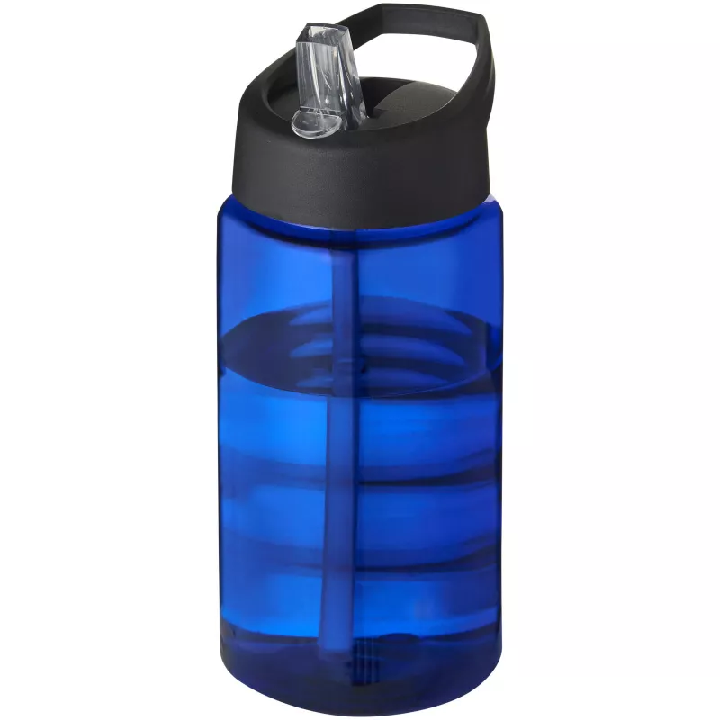Bidon H2O Bop o pojemności 500 ml z wieczkiem z dzióbkiem - Czarny-Niebieski (21088306)