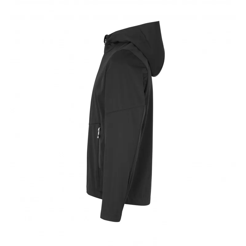 Kurtka dziecięca ID softshell z kapturem 40836 185 g/m² - Black (40836-BLACK)