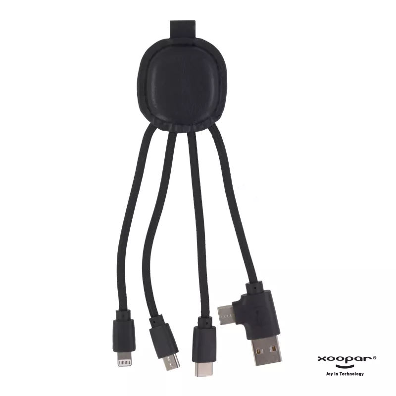 4000 | Xoopar Iné Smart Charging cable with NFC - czarny (LT41013-N0002)