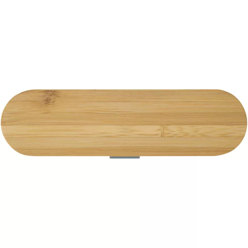 Runa zestaw sztućców z bambusową pokrywką - Szary (12636582)