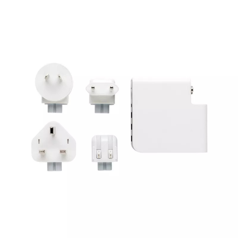 Adapter podróżny, bezprzewodowy power bank 6700 mAh - biały (P820.551)