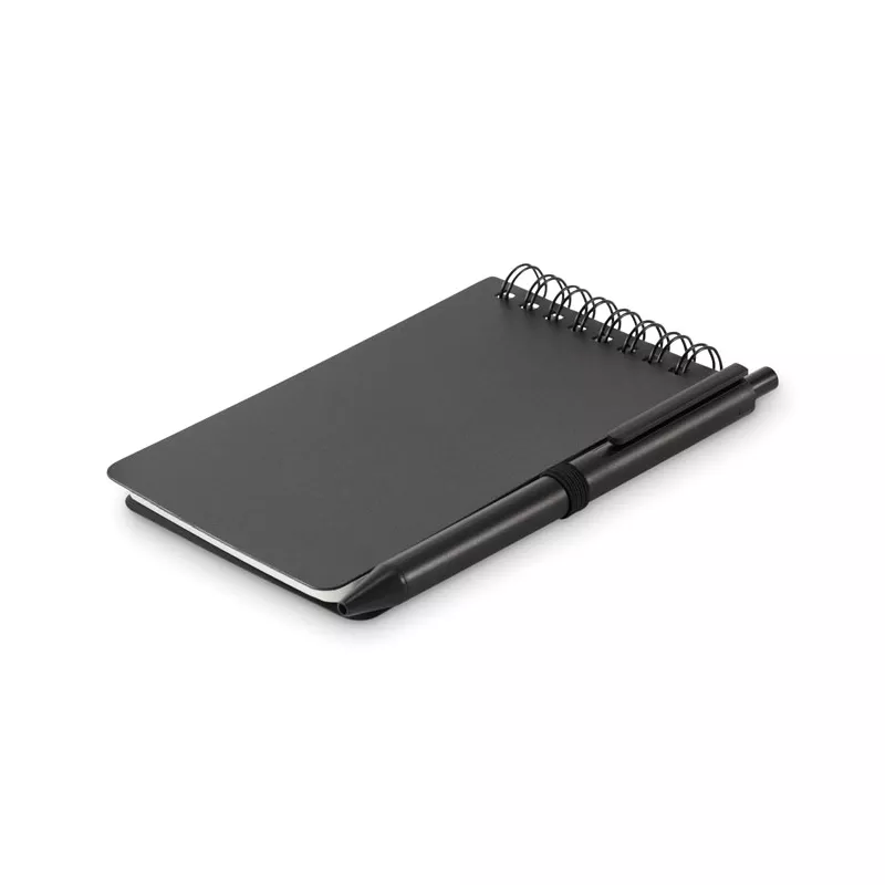 Notes wodoodporny z długopisem 50 kartek w linię KIT - Czarny (MO2889-03)
