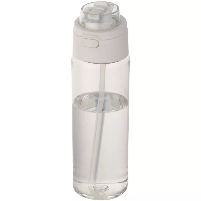 Bidon na wodę Theron o pojemności 700 ml, wykonany z tworzywa sztucznego pochodzącego z recyklingu (RCS), z pokrywką o podwój - Przezroczysty bezbarwny (10095001)