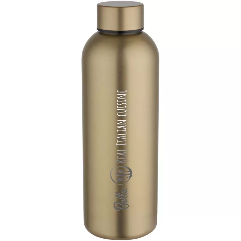 Spring jednościenna butelka na wodę o pojemności 750 ml wykonana ze stali nierdzewnej z recyklingu z certyfikatem RCS - Złoty (10092014)