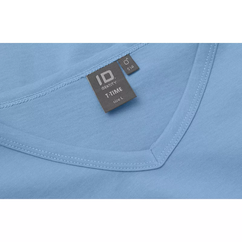 T-shirt ID  T - TIME®/v-neck 175 g/m² - Light Blue (0514-LIGHT BLUE)