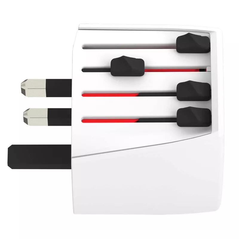 SKROSS® MUV Micro – kompaktowy uniwersalny adapter podróżny - Biały (12461601)