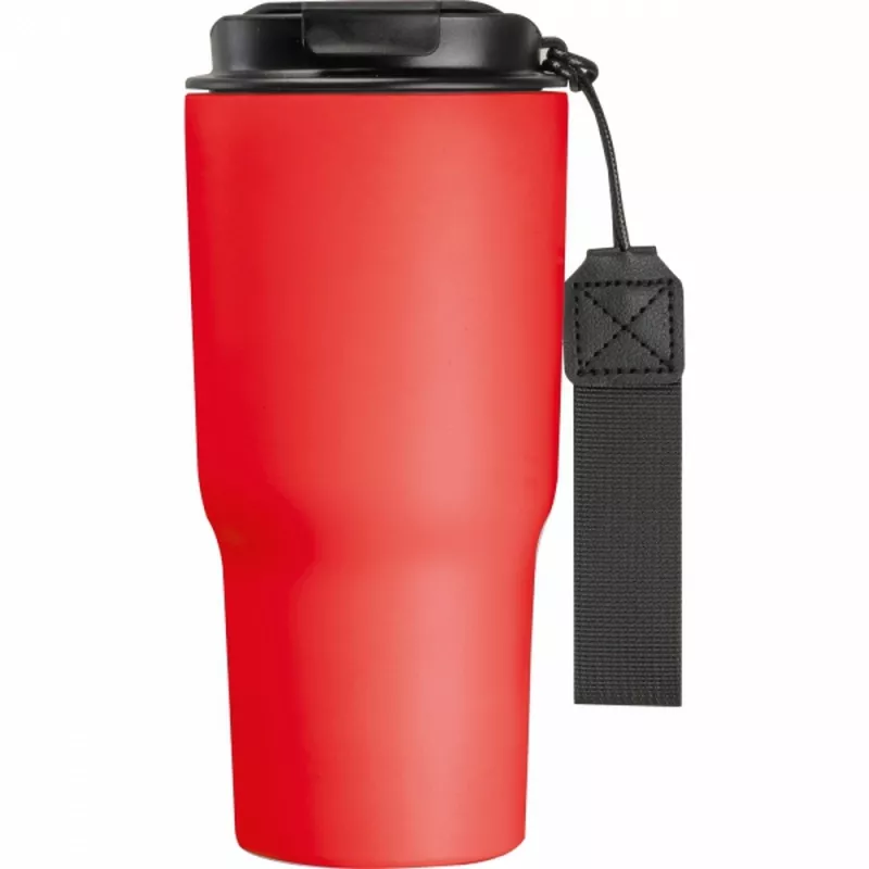 Kubek termiczny 550 ml z podwójnymi ściankami ze stali - czerwony (8523905)